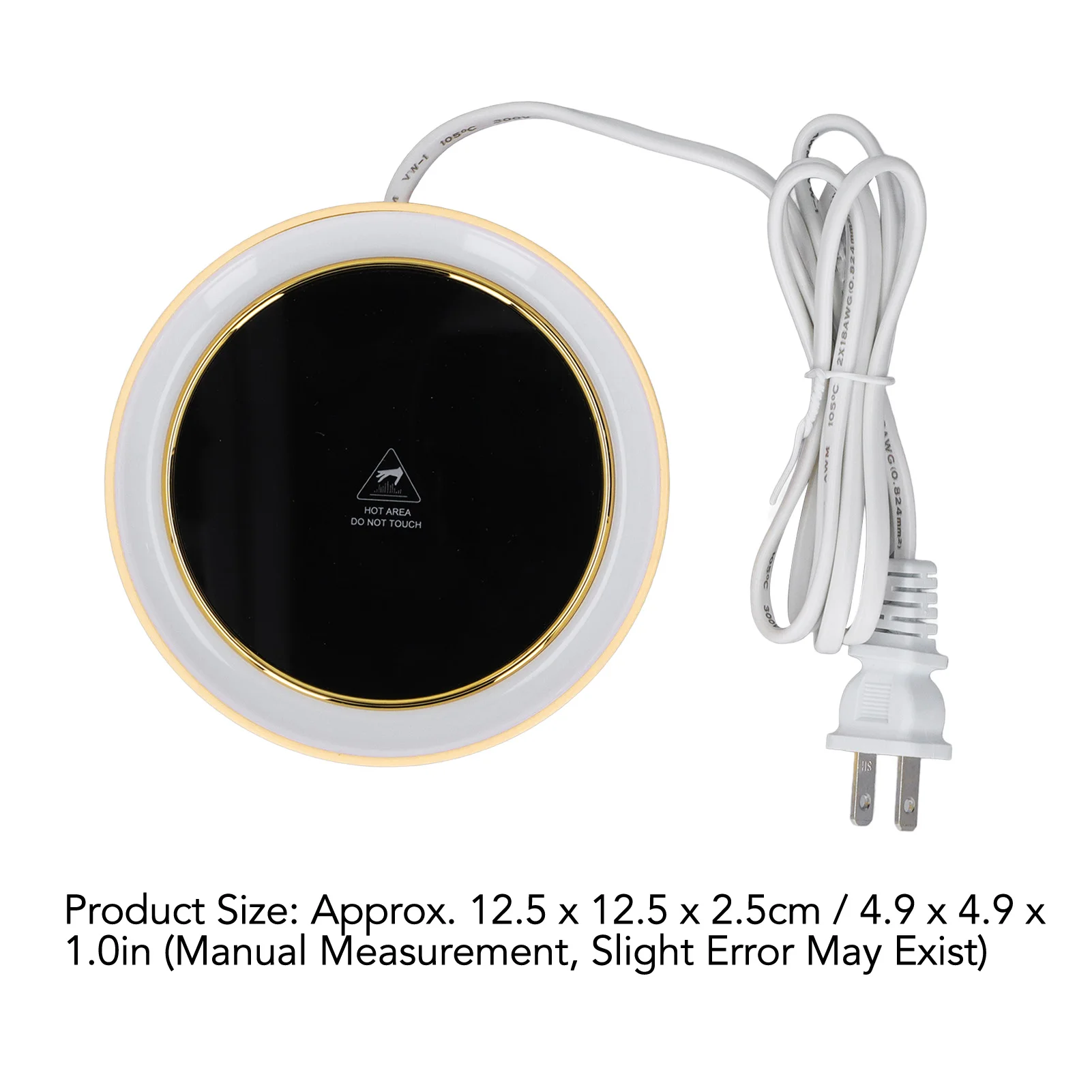 Calentador de tazas eléctrico Temperatura constante 2 modos Luz LED Calentador de tazas de escritorio para oficina Café Hogar AC -