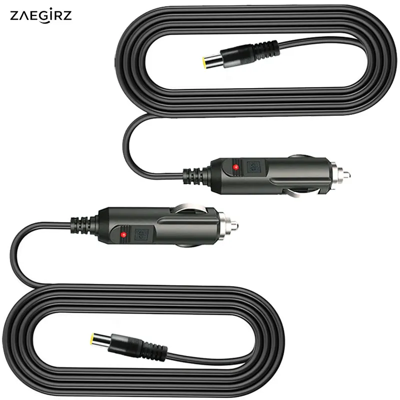 2 Pieces in Pack Car Cigarette Lighter to DC7909 Cable for Anker Jackery Bluetti OUPES Goal Zero Yeti Portable Power Stations.