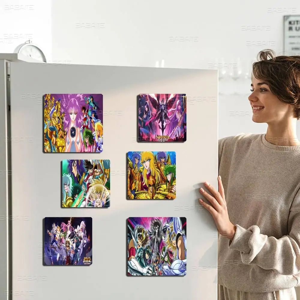Anime Saint Seiya Magnet Products Personalized Sublimation Fridge Refrigerator Magnets For Kitchen