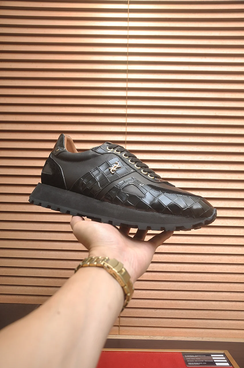 BILLIONAIRE 2026 FW Men Shoes Calf leather stitching BLLIYOSS Comfort High-quality Outdoors Men European OLD MONEY Newly rich