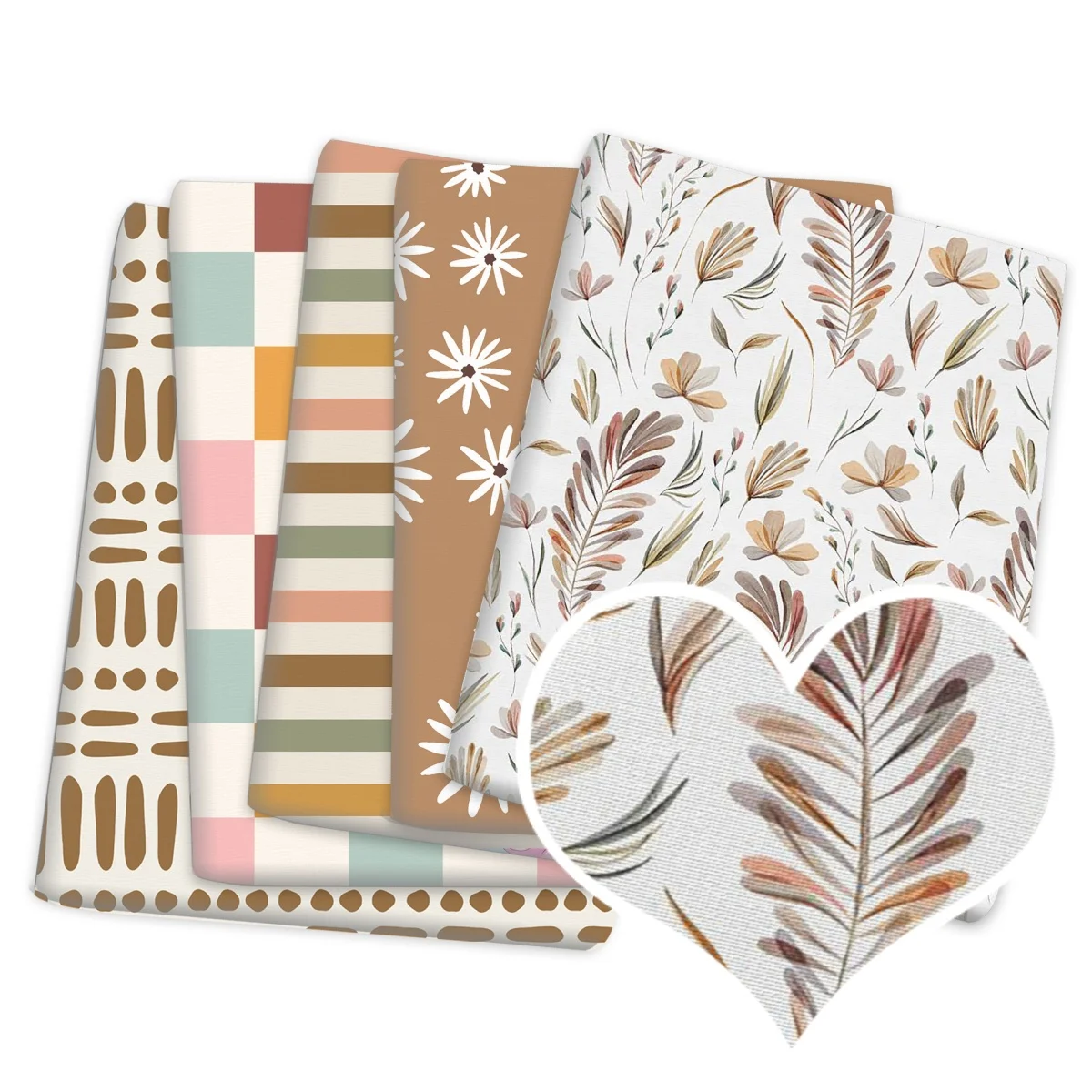 

Ткань с радужным геометрическим сердечком, шитье детской одежды, лоскутные сумки «сделай сам», шторы, скатерти, домашний текстиль, ткань