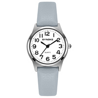 Children Watch Metal Case Leather Strap SYNOKE Brand Kids Watch Sport Quartz Watch Waterproof Watches For Student Boys Girls