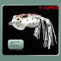 1~10PCS Modified Thunderfrog Luya Bait 3D Bionic Frog Eye False Bait Soft Bait Lure With Blood Trough Fishing Gear