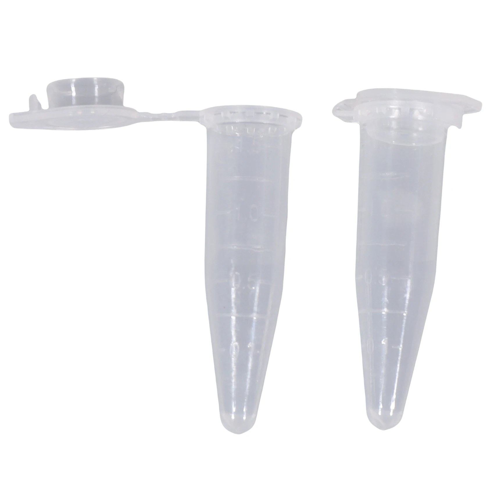 【CODE】 100 pièces 1.5Ml laboratoire Mini Tube à essai en plastique flacon à centrifuger bouchon à pression 42X11mm clair