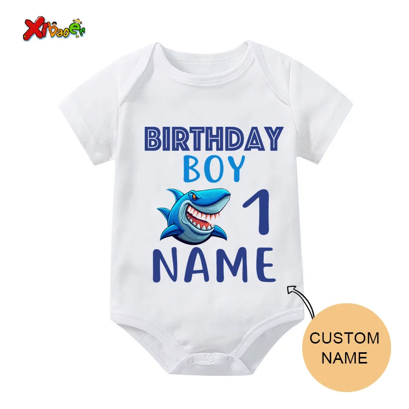 Family Shirts Matching birthday boy Clothing Family Outfits Shark T Shirt Kids Party Custom Name TShirt Clothes Family Look 10th