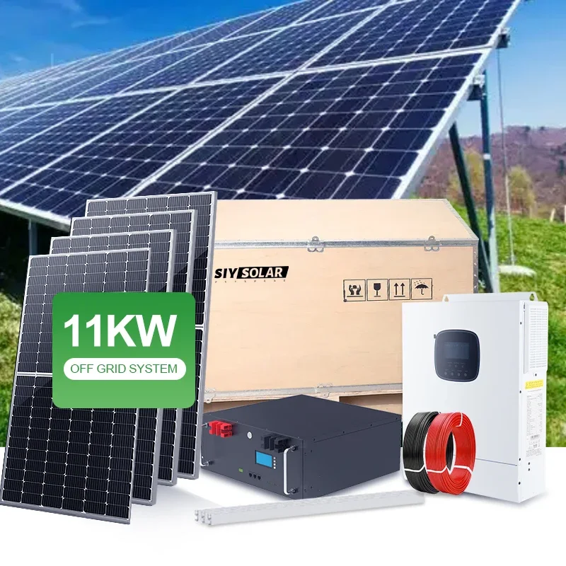 Complete Solar System Set 20kwh 40kwh Hybrid Solar Power System 10kw Off Grid Solar System All In One Set New Energy