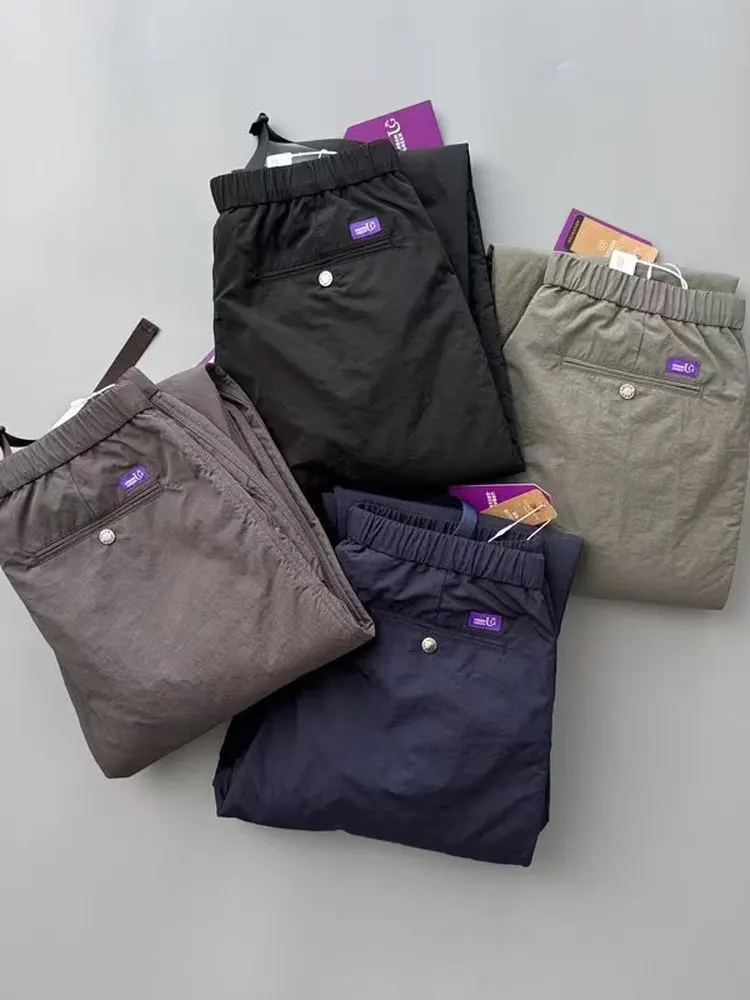 

Новые утепленные повседневные брюки Snowy 5302 Purple Label из технологичной ткани с эффектом самонагревания, теплые прямые брюки для отдыха