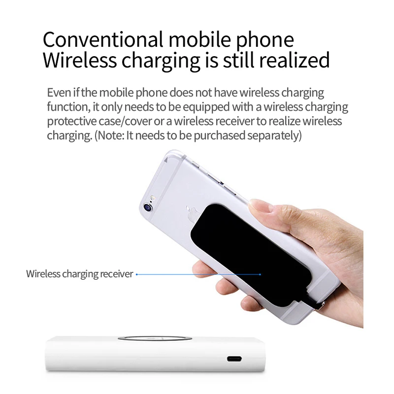 20000mAh Wireless Fast Charging Power Bank Large Capacity External Battery Portable Power Bank Suitable For Samsung Apple