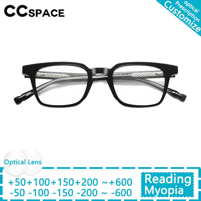 

Luxurious Square Anti Blue Light Acetate Reading Glasses Brand Design Men Women Presbyopia Eyeglasses Optical Customized Glasses
