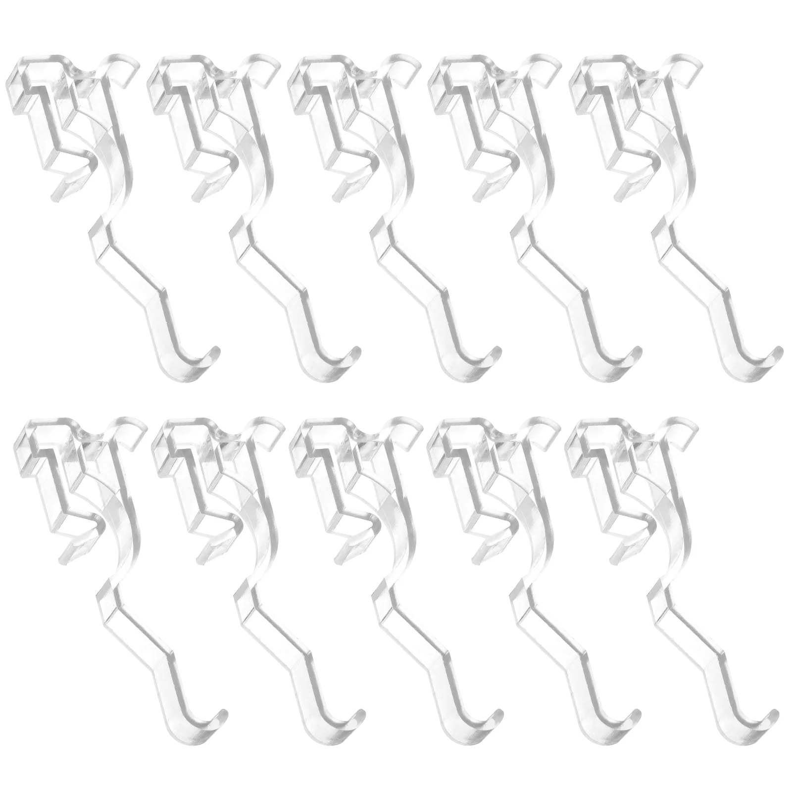 10 Pcs Clear Valance Clip Blind Repair Sheer Curtains Clips for Vertical Blinds Retainer Replacement Parts 3 Inch