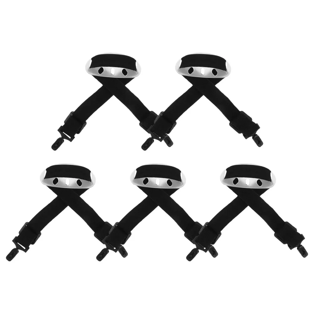 5Pcs Safety Hard Hat Chin Strap Elastic Adjustable Band Protective Buckle Universal Accessories for Construction Outdoor