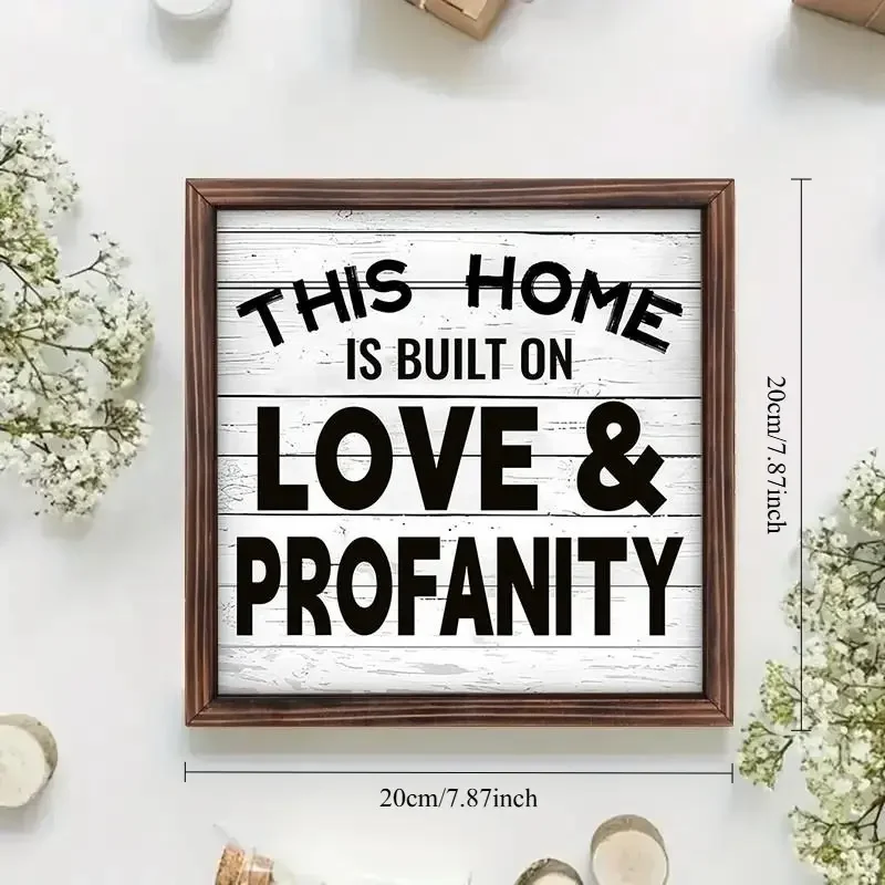 Funny Wooden Picture Frame, Art Frame, Art Display Frame, Wall Picture Frames, Humorous Home Decor Gift Idea, Perfect for Living Room & Bedroom Walls, Unique Present for Loved Ones
