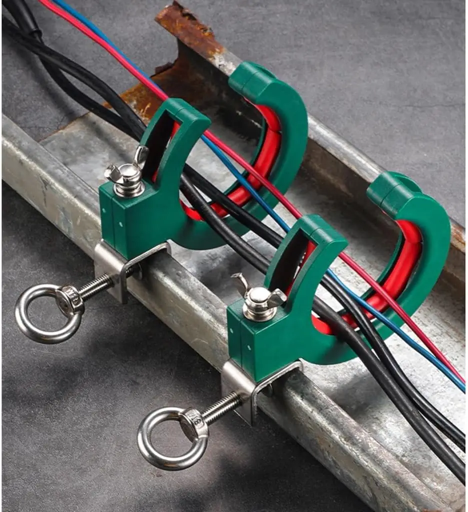 Cable Tray Pulley Roller Cable Laying Roller Helper Adjustable Clamp Pulley for Efficient Wire Guide Fixation Auxiliary Tool