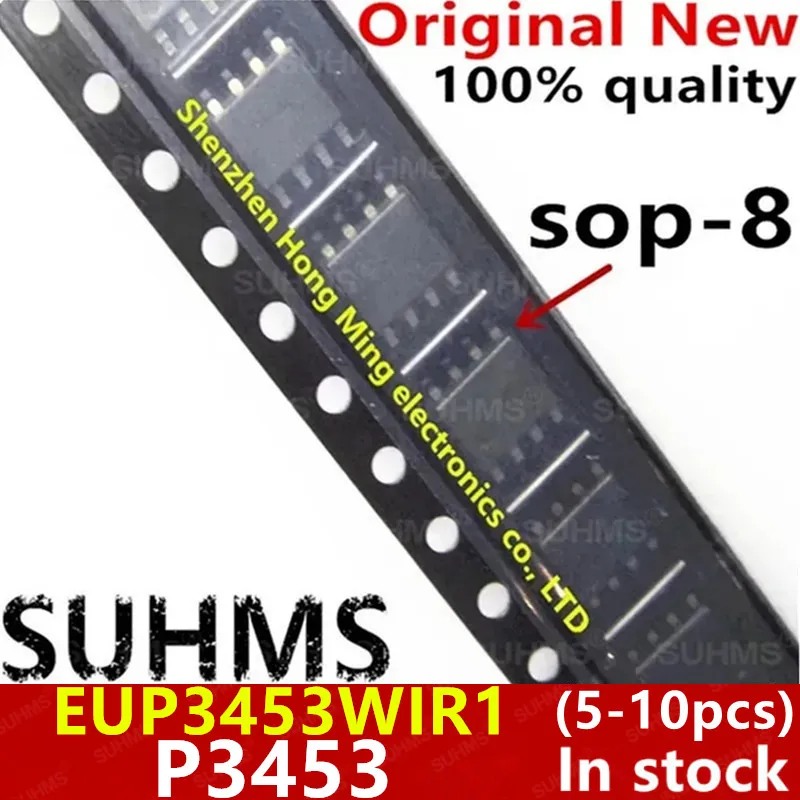 (5-10piece)100% New P3453 EUP3453 EUP3453WIR1 sop-8 Chipset