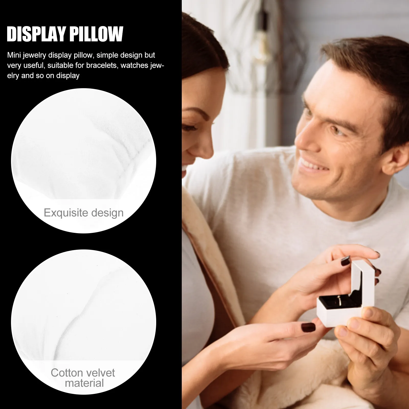 6Pcs Jewelry Display Pillow Lint Silk Floss Watch Protective Cushion Bracelet Display Holder Watch Box Liner Wrist Chain Pillow