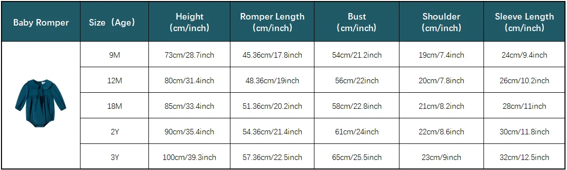Baby Romper Solid Color Long Sleeves Spring Summer Peter Pan Collar Newborn Girls Taffeta Clothing Casual Boutique Jumpsuit