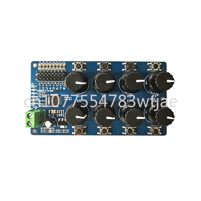 

Eight channel servo controller debugging board futaba MG995 SG90 servo debugging board centering device