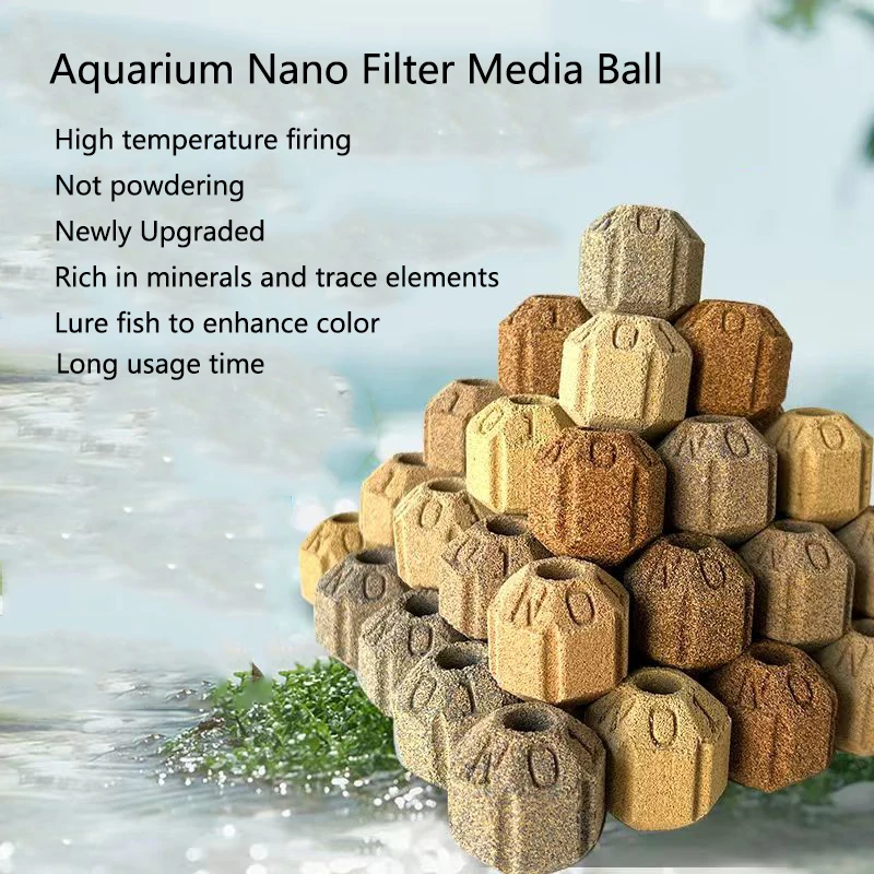 200g/300g/500g nano aquário tanque de peixes filtro mídia partículas ocas bola biológica bio filtro para acessórios do aquário grande