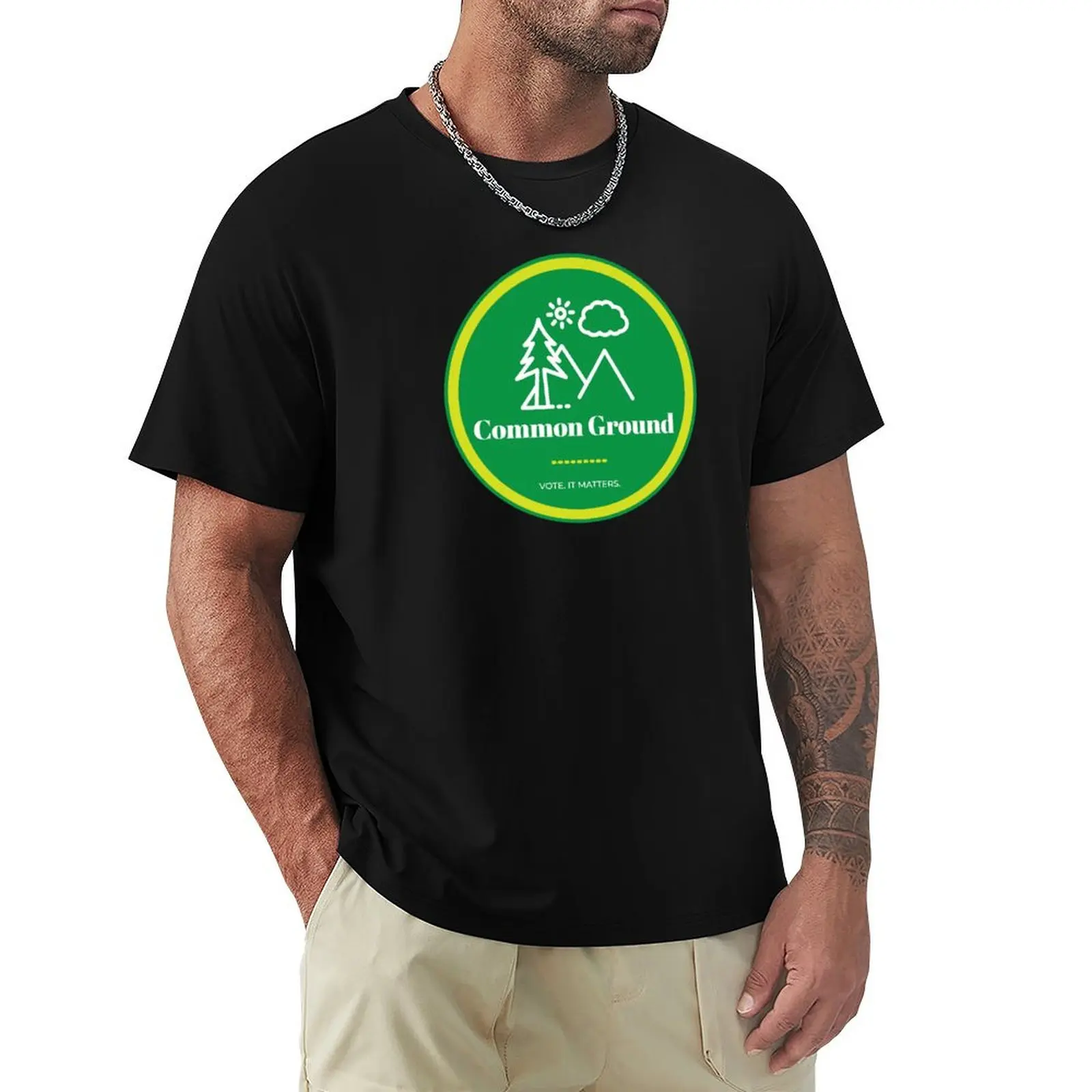 Find Common Ground T-Shirt Comfortable Basic Crew Neck Tee