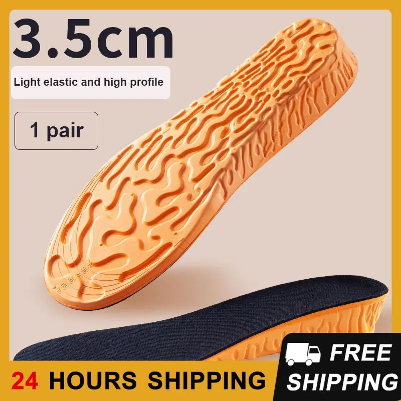 Height Increase Insoles For Women Men 1.5-3.5 CM Up Invisiable Comfortable Soft Sport Insoles Breathable Orthopedic Shoes Pads