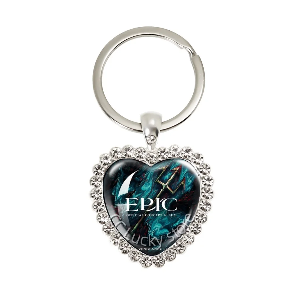 25mm Heart Shaped Keychain With Diamonds Hot Sales Epic The Musical Greek Mythology Character Odysseus Charms Jewelry Gift