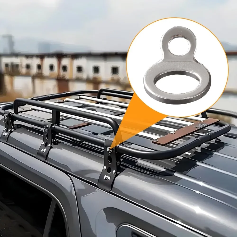 Quick Release Figure 8 Shackle Connector For Car Truck Trailer RV Boat 8Pcs Silver Towing Ring Motorcycle Anchor Chain Tie Down