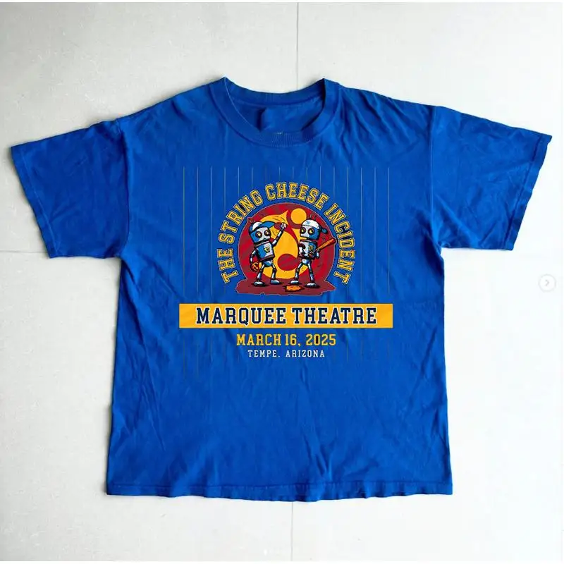 تي شيرت The String Cheese Incident Live In Mesa AZ 2025 بالحجم الكامل S 5XL ET1130