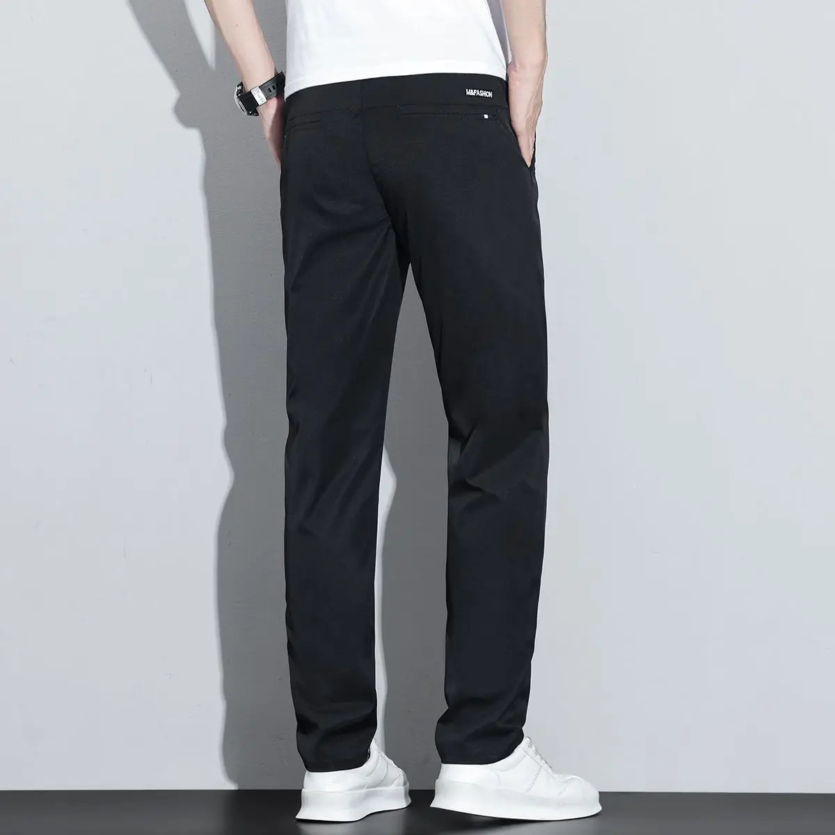 2026 Spring Summer Ultra-thin Men's Stretch Slim Straight Casual Pants High Quality Fashion Breathable Golf Sports Trousers