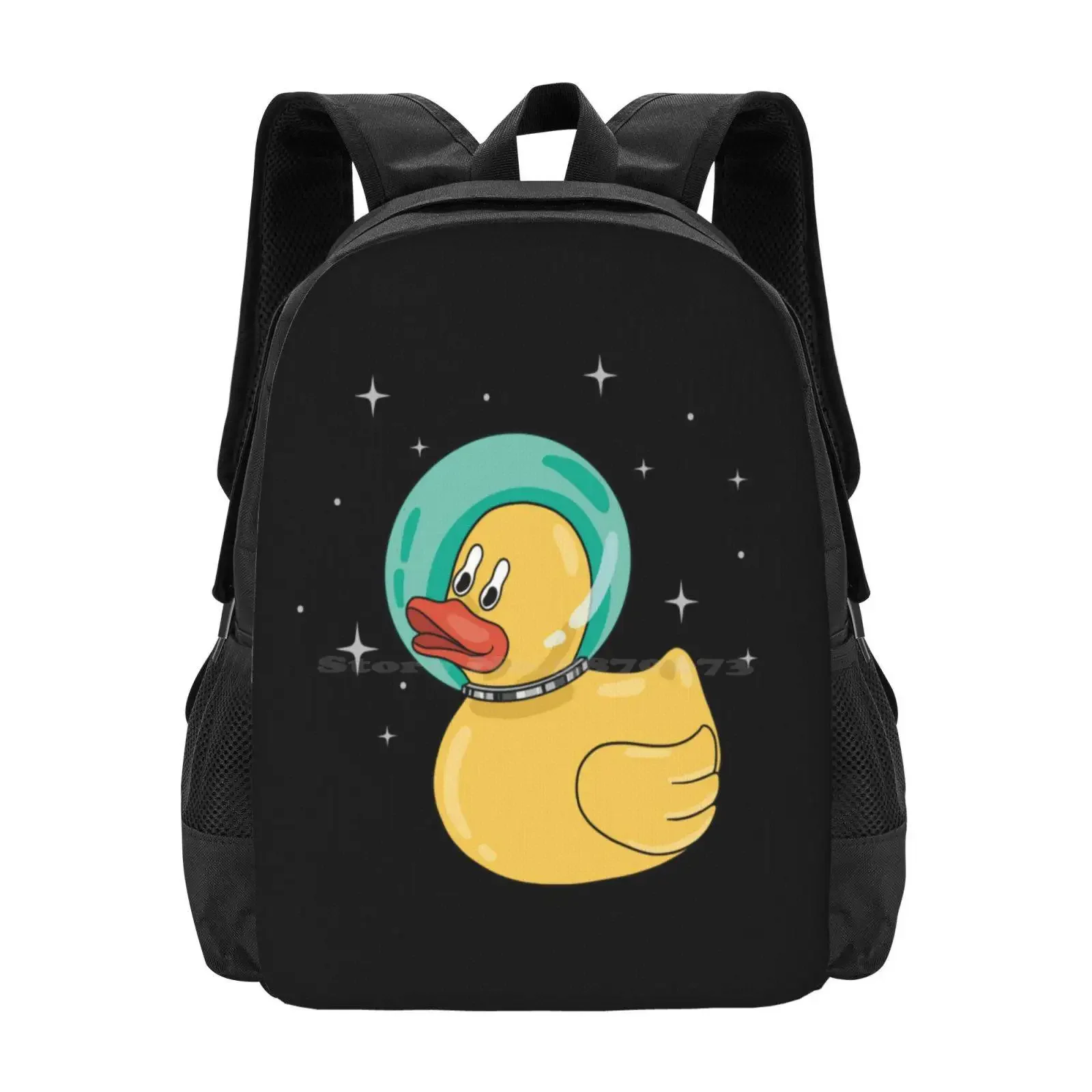 

Space Duck Hot Sale Schoolbag Backpack Fashion Bags Space Duck Ducks Duck Lover Animal Funny Duck Yellow Duck