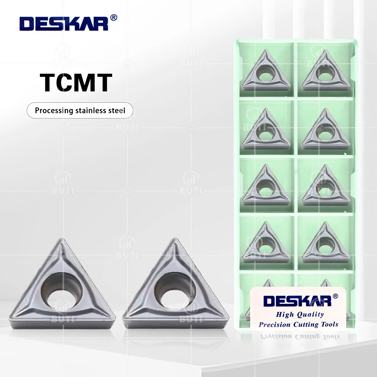 

DESKAR 100% оригинал TCMT 110208 /TCMT 110204 RM LF6018S Токарный станок с ЧПУ, токарные лезвия, твердосплавные вставки, фрезы, детали режущих инструментов