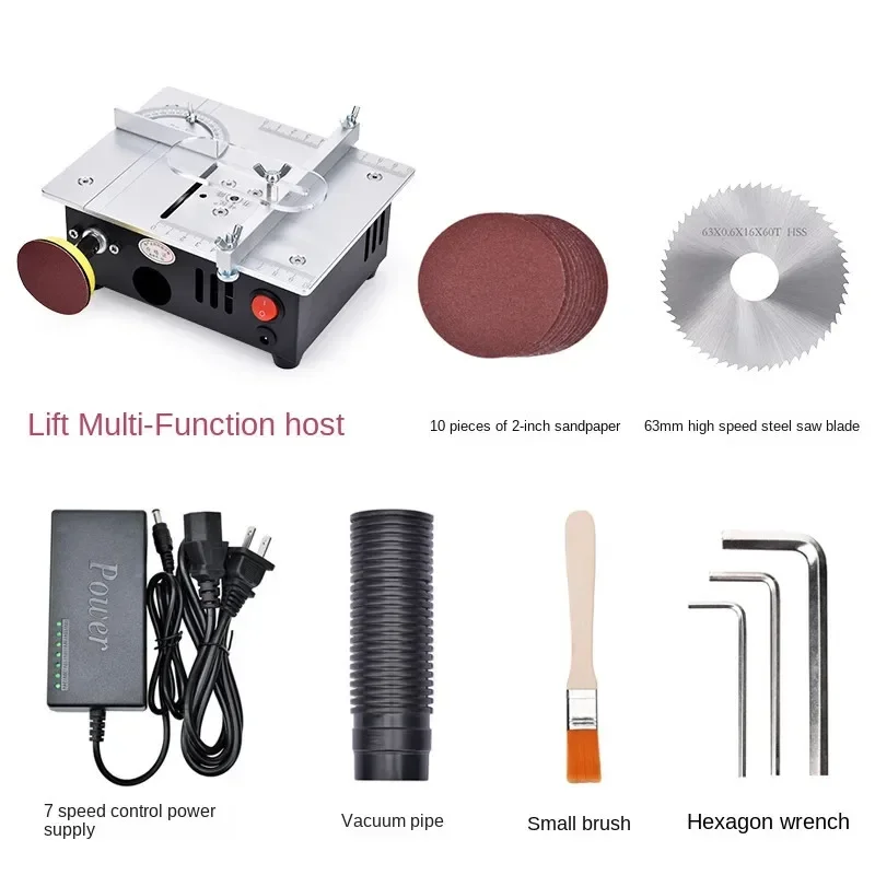

NEW Electric Precision Desktop Miniature Table Saw DIY Acrylic PCB Aluminum Alloy Cutting Machine Mini Model Small Chainsaw