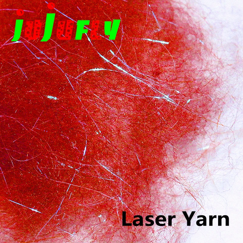 jujufly 1bag unique blend senyo's laser yarn dub synthetic fly tying soft hair fibers mix ice laser dub for bass&trout streamer