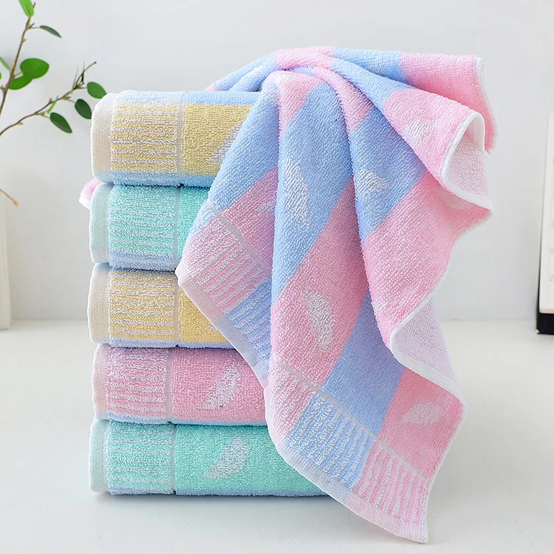 Thin Pure Cotton Towel 72X34cm Household Face Towel Absorbs Water and Does Not Shed Lint