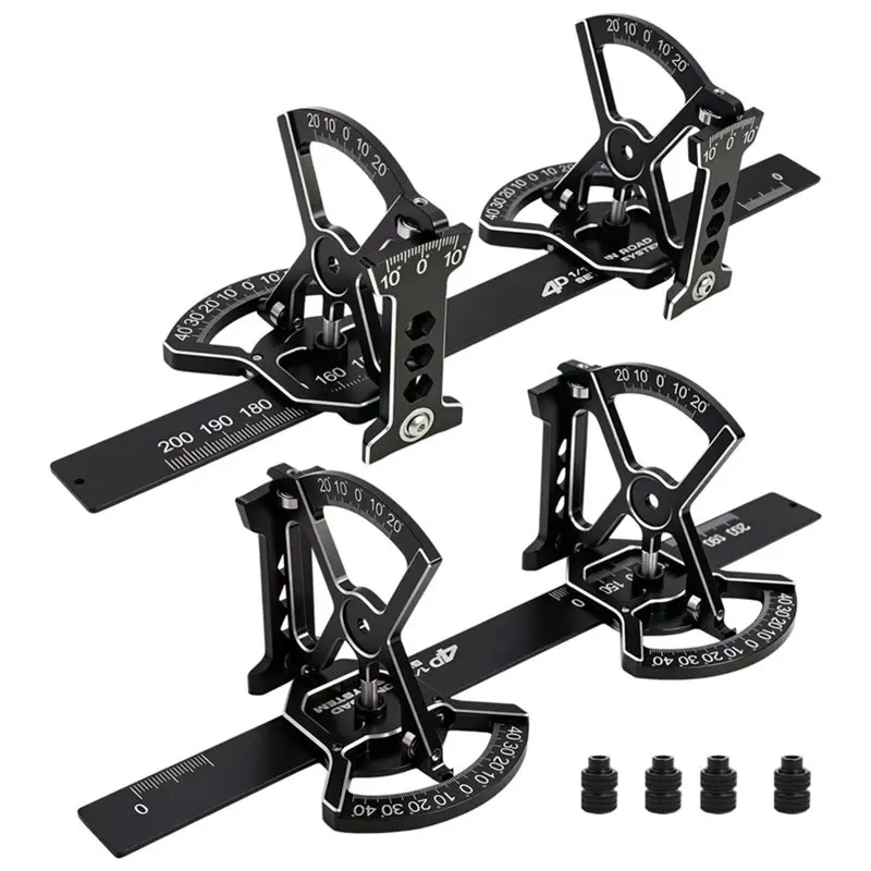 B05C-RC Remote Control Car Chassis Measurement Tool Set With Ruler For 1/10 Scale Models On ROAD- Upgrade Parts Included Setup