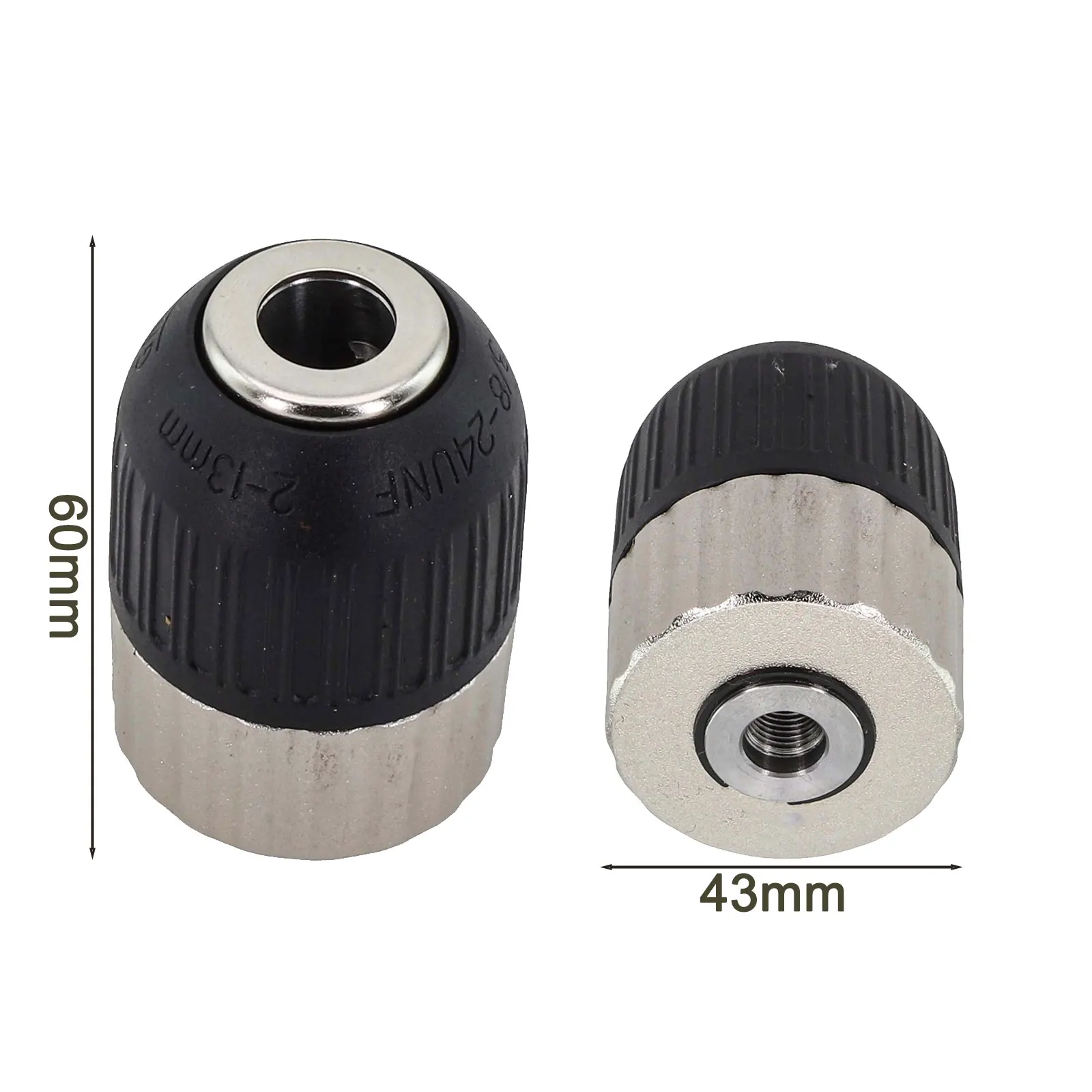 Tazas de perforación 3 8-24UNF Tamaño de conexión Portabrocas autoblocante Accesorios de perforación Material metálico Orificio roscado de 9,5 mm
