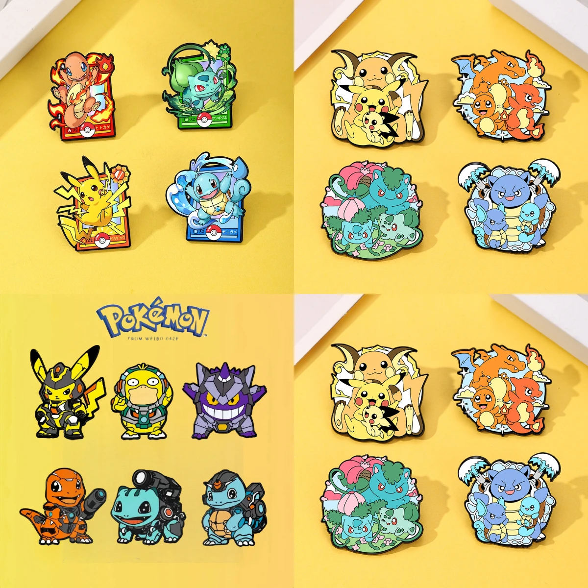 Cute Anime Monster Enamel Pin Cool Duck Turte Brooch Pines Lapel Pins Badge on Backpack Costume Accessories Jewelry Friends Gift