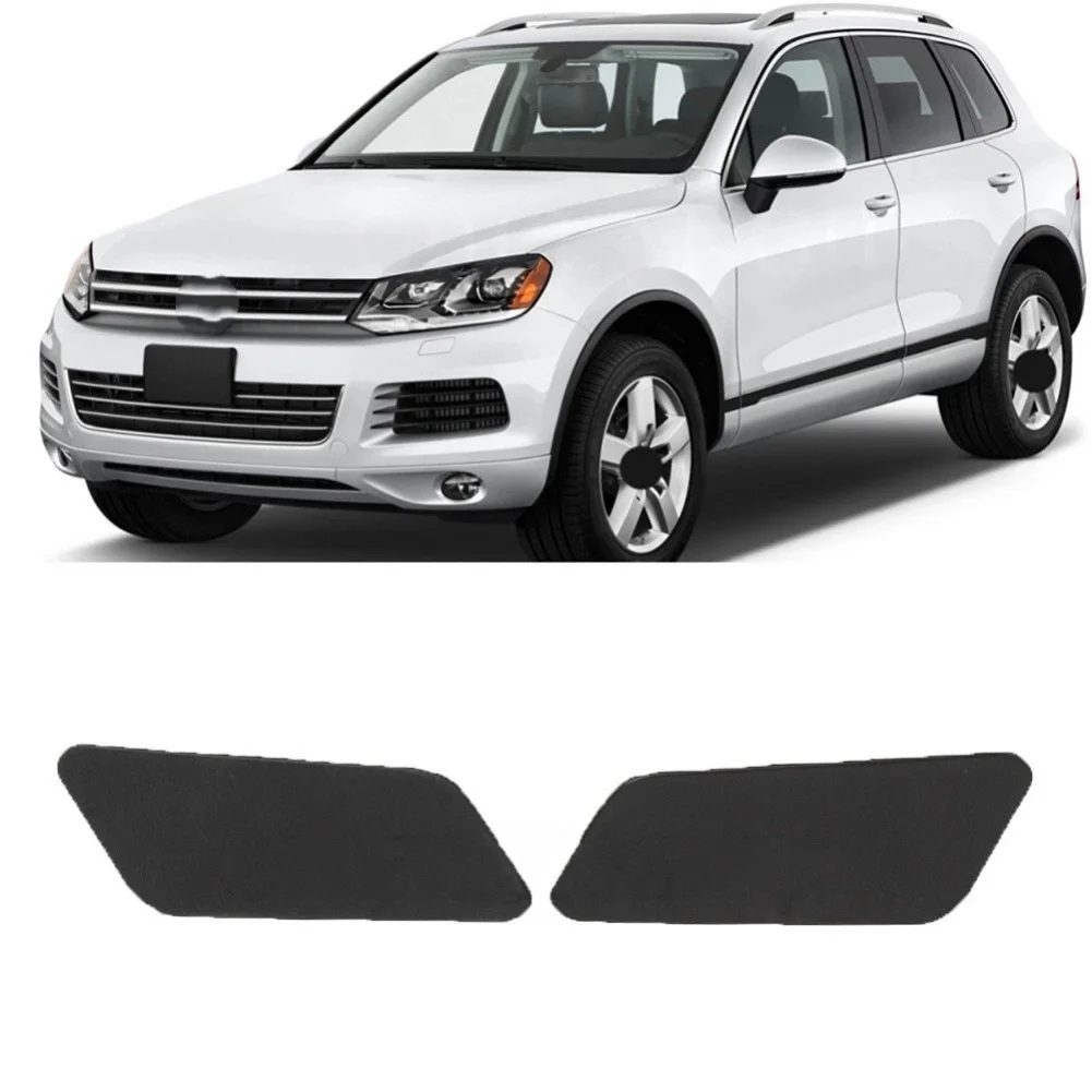 Front Bumper Washer Spray Nozzle Cover Cap 7P6807938 7P6807939 For Touareg 2011-2014 Headlight Cleaning System Replacement Part