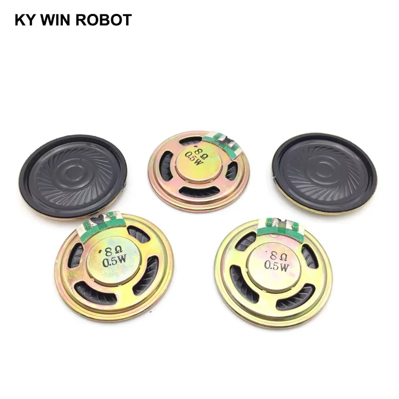 5pcs/lot New Ultra-thin speaker 8 ohms 0.5 watt 0.5W 8R speaker Diameter 36MM 3.6CM thickness 5MM