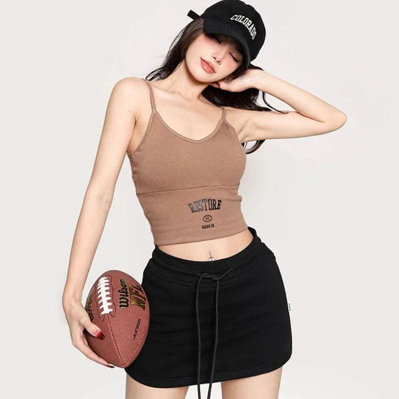 Women Drawstring Mini Skirts Autumn Sexy Fashion High Waist Sporty Skirt Chic Hot Girls Casual Work Out Faldas Mujer A-line New