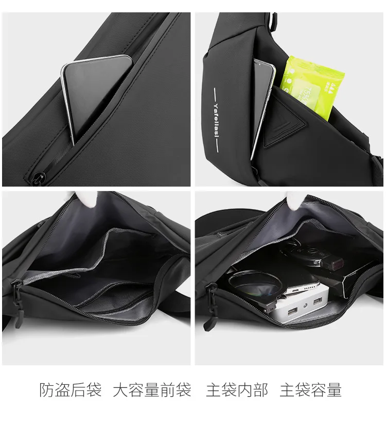 Men bag anti-theft chest bag crossbody bags for men small shoulder bag for ipad mini waterproof cell phone bag messenger bag  가방