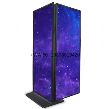 Custom Digital LED Poster Double-sided LED Display WiFi USB PC Control for Advertising and Event LED Banner Floor Stand Design