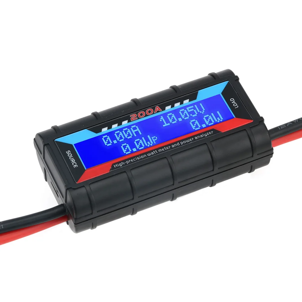130A 150A 200A Power Meter Analyzer Checker w/ LCD Screen For Car Airplane Model