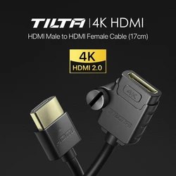 TILTA TCB-HDM-HDF-17 HDMI Male to HDMI Female Cable(17cm) with Any Standard HDMI Cable and Tiltaing Camera Cage