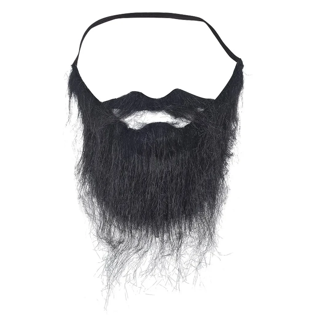 

Halloween Costume Party Unisex Fancy Dress Fake Beard Facial Hair Moustache Wig Funny Festival Christmas Supplies Prom Props Toy