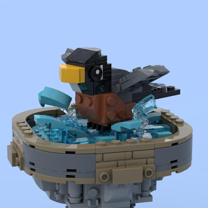 730pcs MOC Spring Bird Bath Building Blocks STEAM Learning Creative Education Christmas toy Gift Assemble Constructing