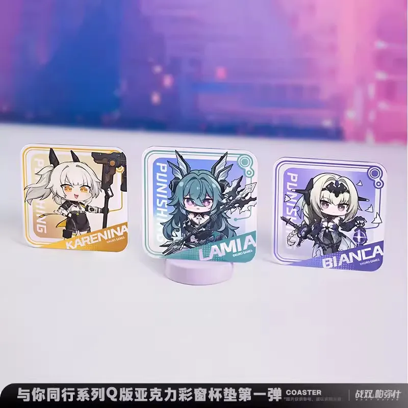 Game PUNISHING: GRAY RAVEN Lee Lucia Liv Walk With You Acrylic Coaster Cup Accessories Cosplay Official Original Gift Pre-order