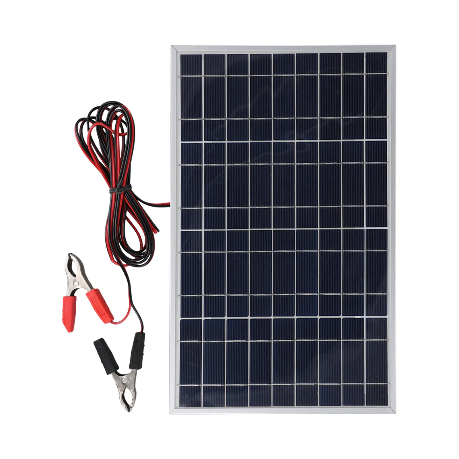 1PC 30W 12V Solar Panel Polycrystalline Solar Panel USB Portable Outdoor Rechargeable Solar Energy Generator For Home Outdoor