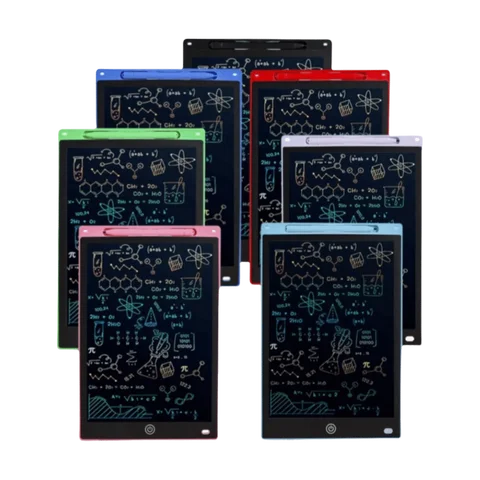8.5 Inch LCD Drawing Tablet Erasable Reusable Doodle Board Colorful Screen with Battery Electronic Tablet Board For Kids