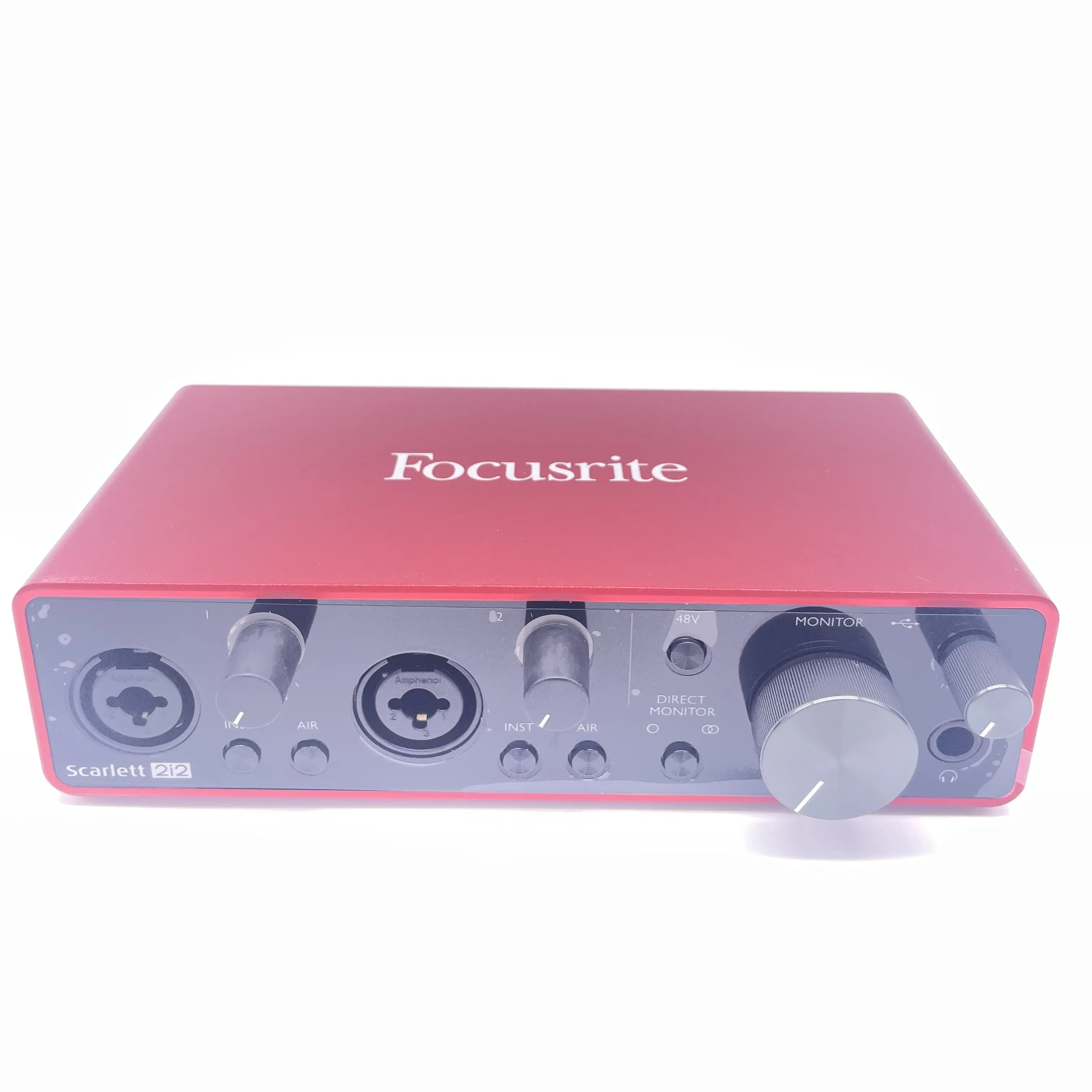 Focusrite Scarlett 2i2 الجيل الثالث بطاقة الصوت ميكروفون preamp اثنين من مدخلات الخط المتوازن، مناسبة لتوصيل مستوى الخط