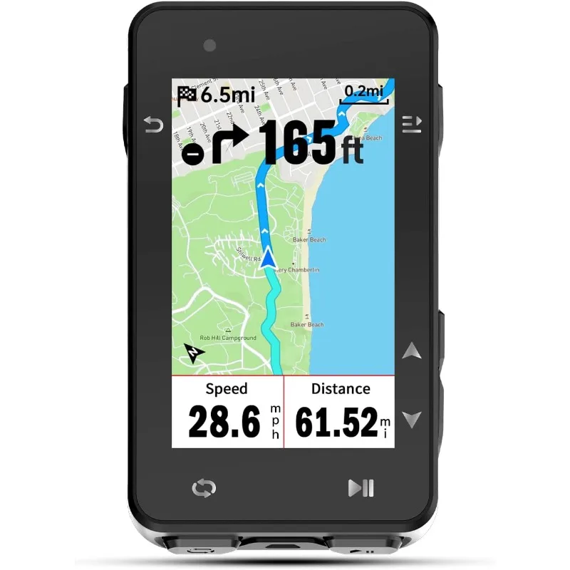 

GPS Bike Computer, 2.8‘’ Map Navigation iClimb Training Function MTB Wireless Cycling Computer GPS Unit IPX7 Waterproof